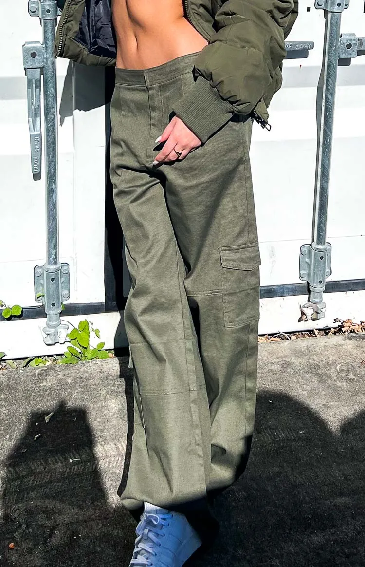 Josie Khaki Cargo Pants