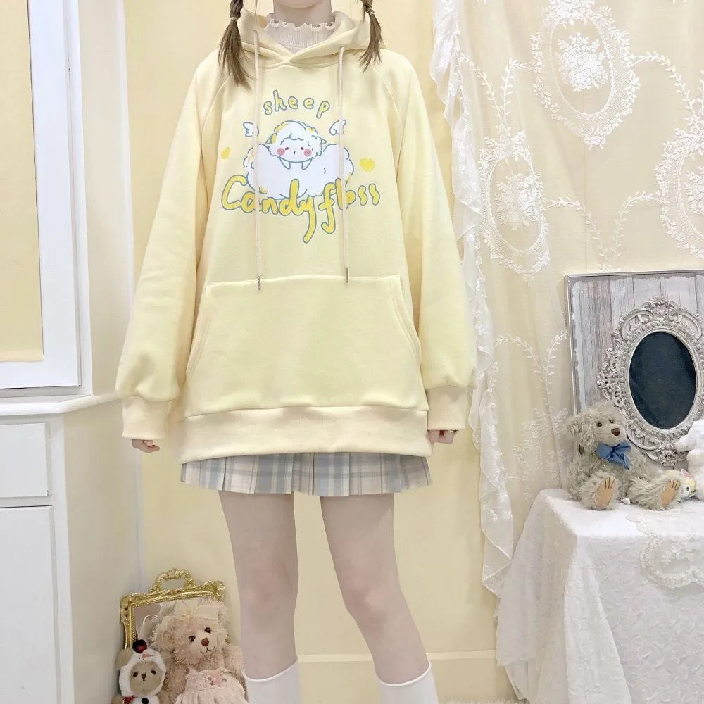 Kawaii Sheep Candy Floss Hoodie