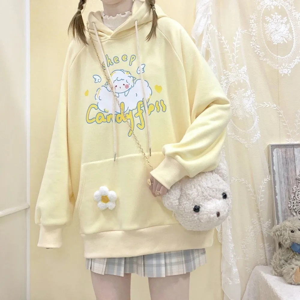 Kawaii Sheep Candy Floss Hoodie