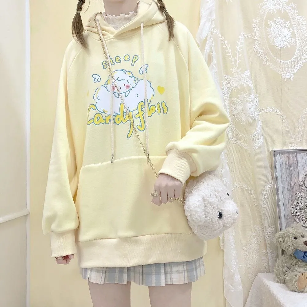 Kawaii Sheep Candy Floss Hoodie