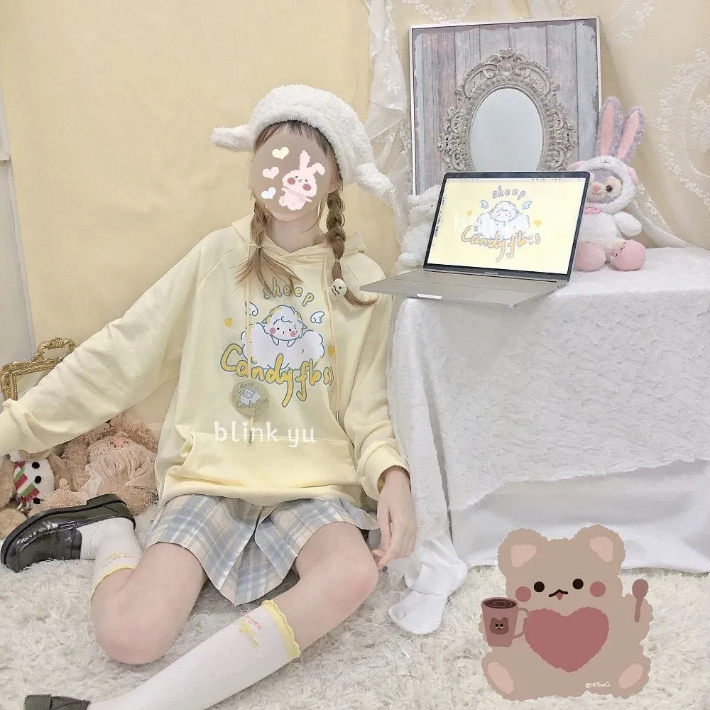 Kawaii Sheep Candy Floss Hoodie