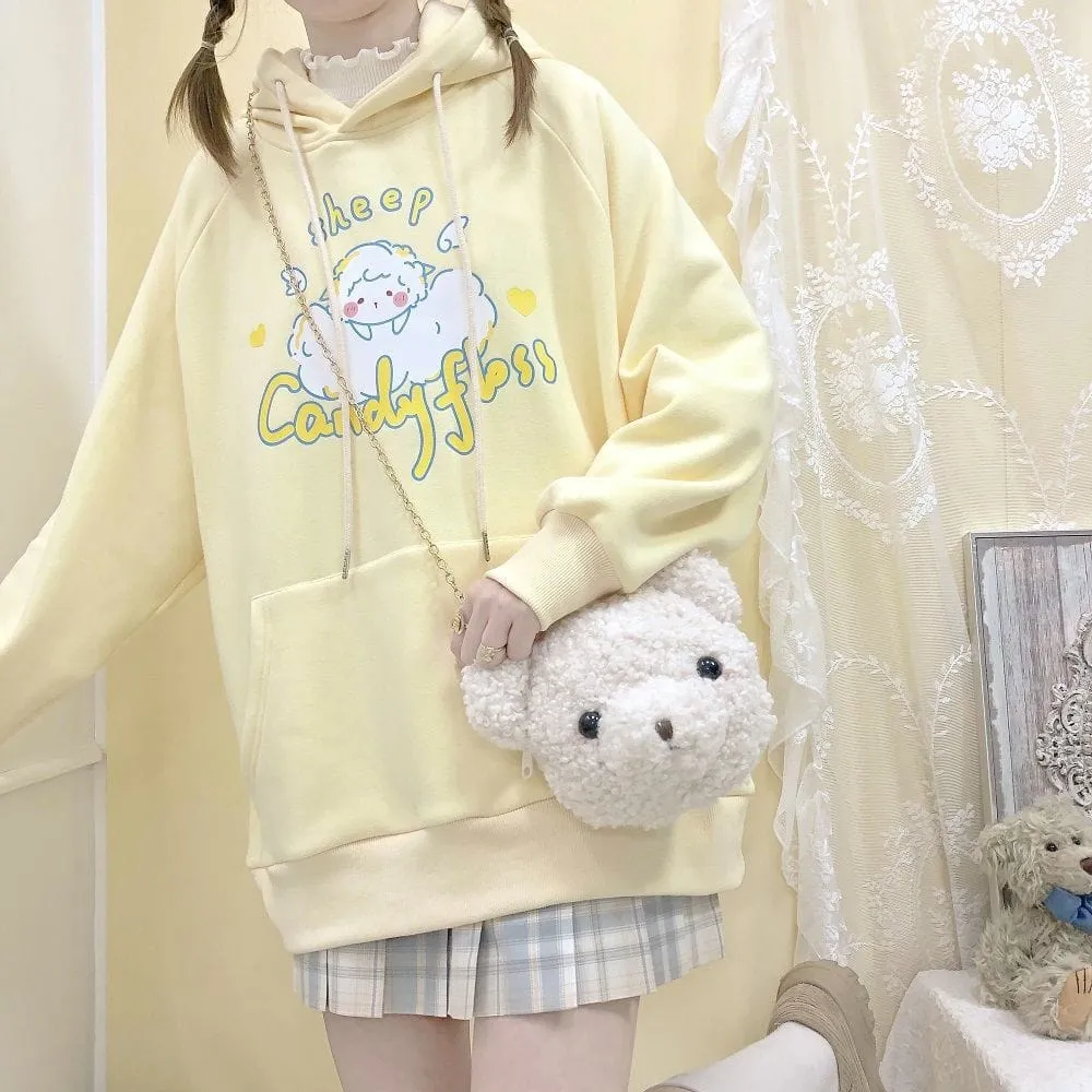 Kawaii Sheep Candy Floss Hoodie