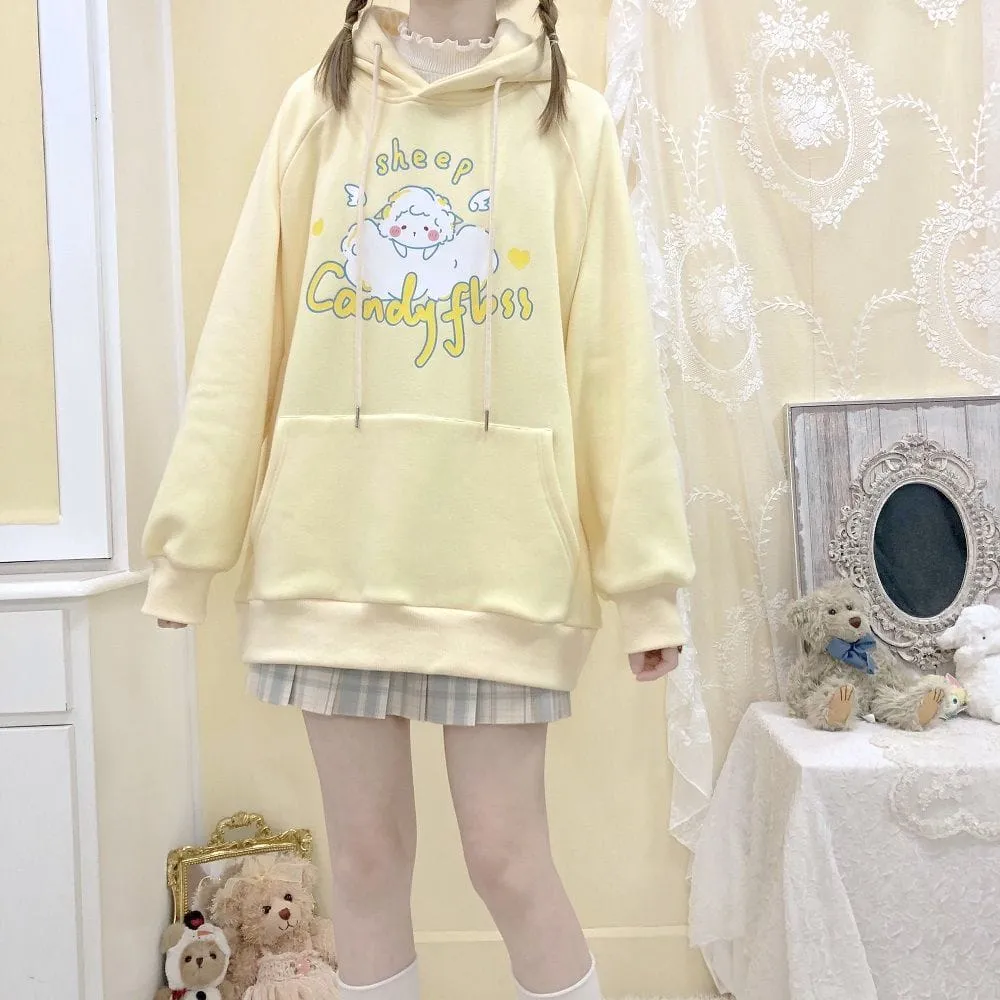 Kawaii Sheep Candy Floss Hoodie