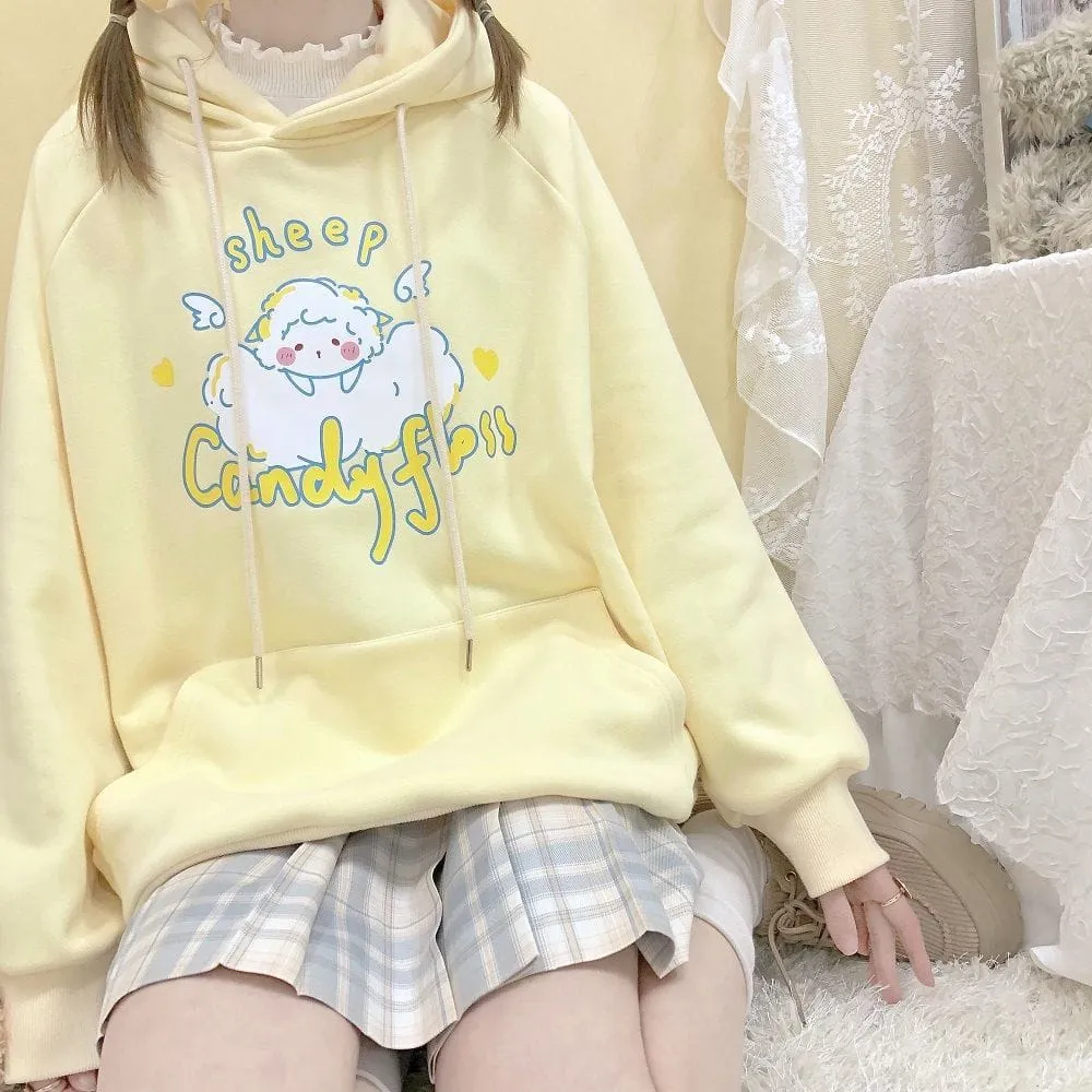 Kawaii Sheep Candy Floss Hoodie