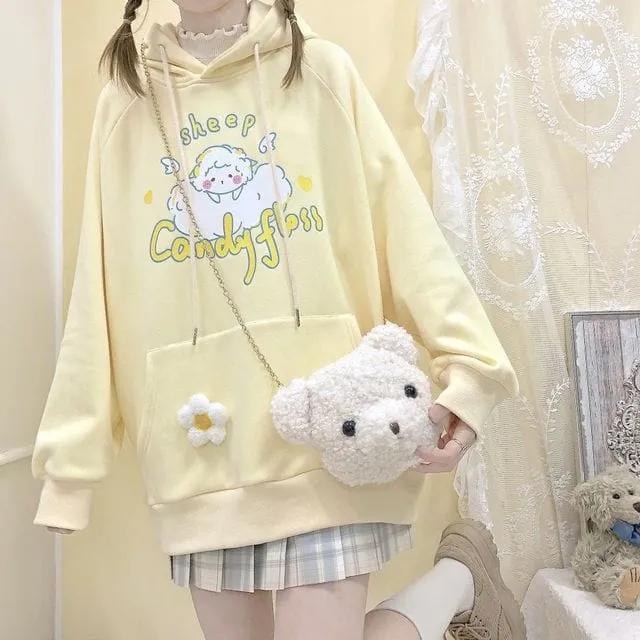 Kawaii Sheep Candy Floss Hoodie