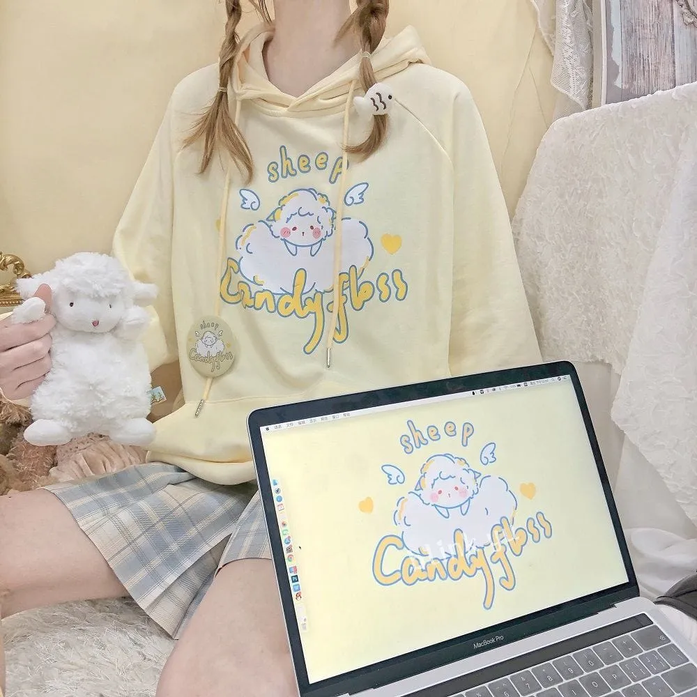 Kawaii Sheep Candy Floss Hoodie