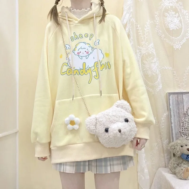 Kawaii Sheep Candy Floss Hoodie