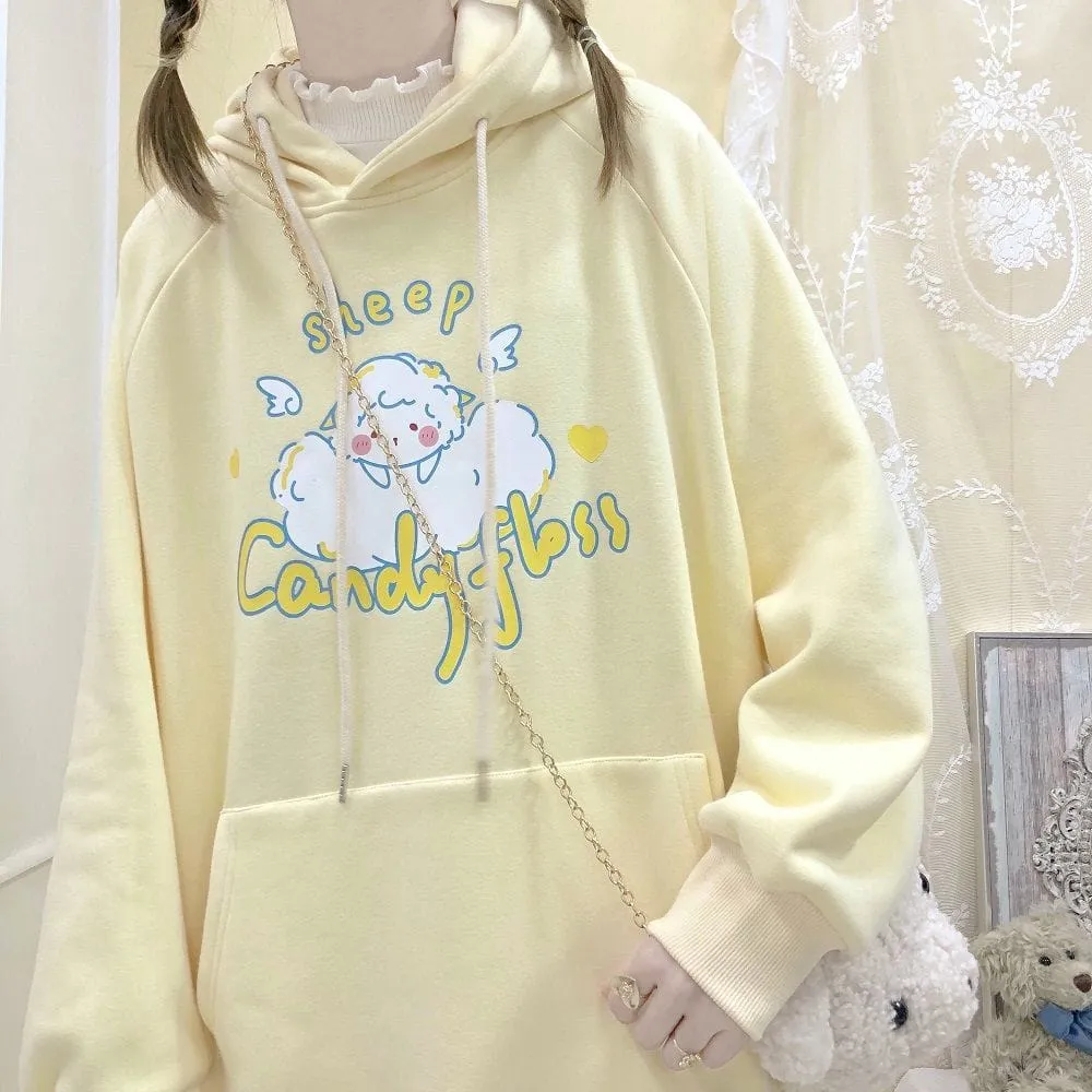 Kawaii Sheep Candy Floss Hoodie