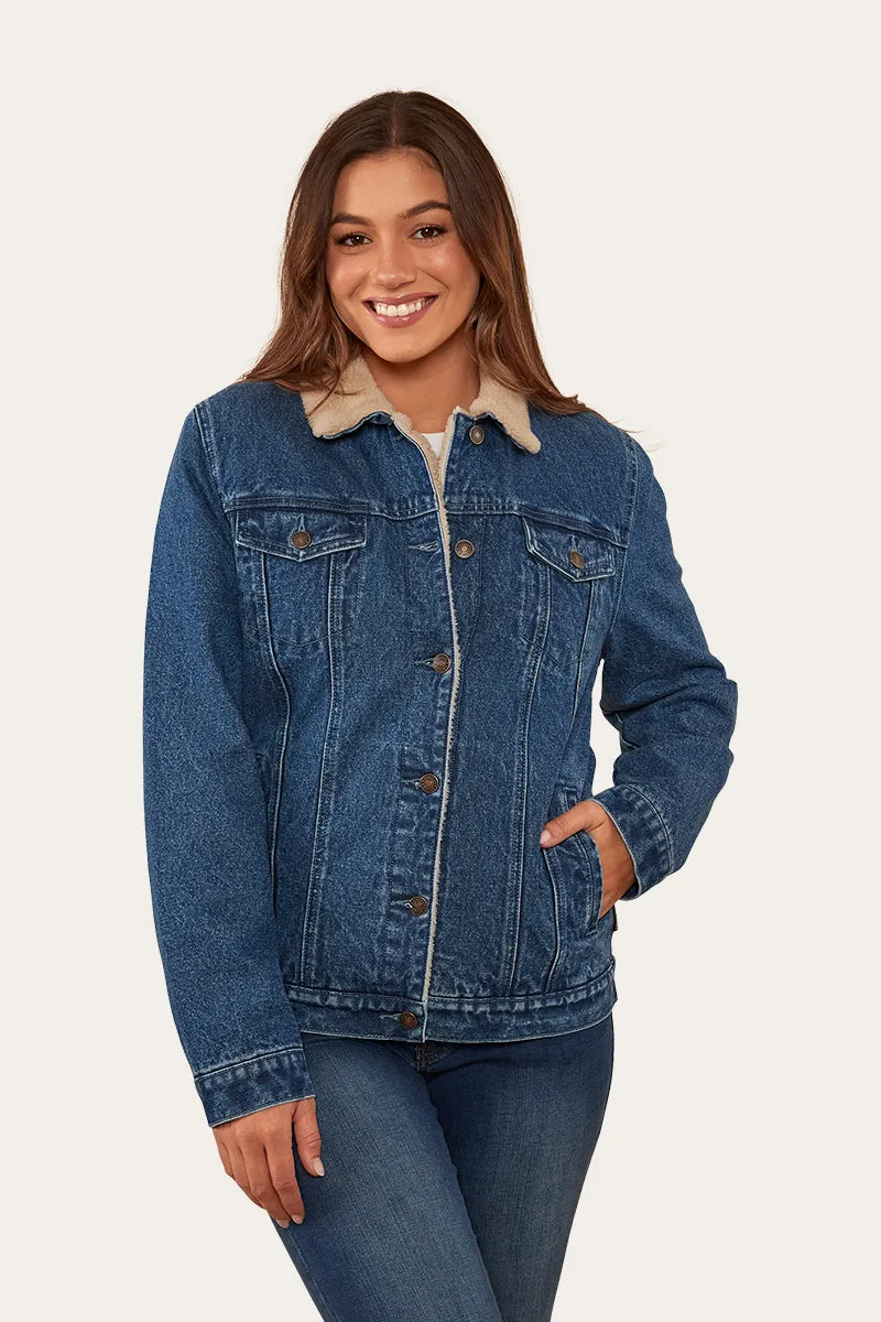 Killawarra Womens Corduroy Jacket - Mid Wash Blue