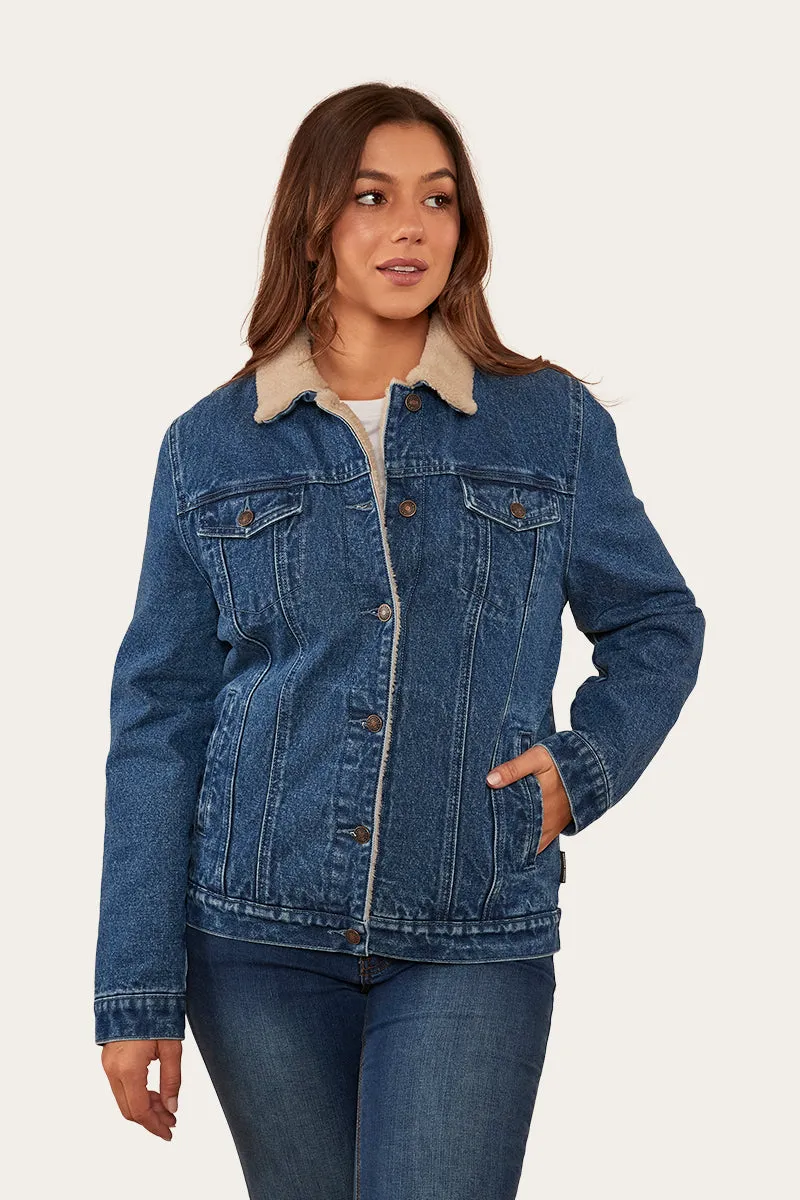 Killawarra Womens Corduroy Jacket - Mid Wash Blue