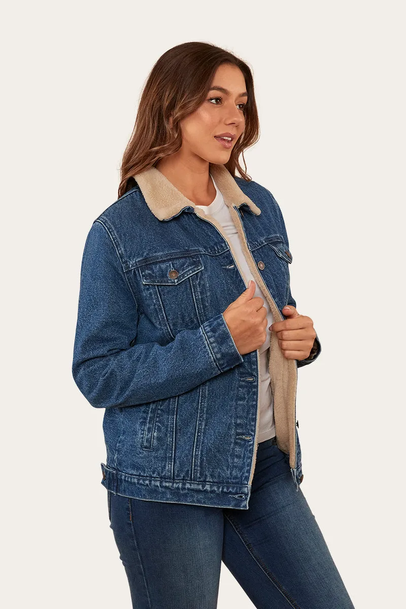 Killawarra Womens Corduroy Jacket - Mid Wash Blue