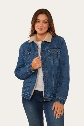 Killawarra Womens Corduroy Jacket - Mid Wash Blue