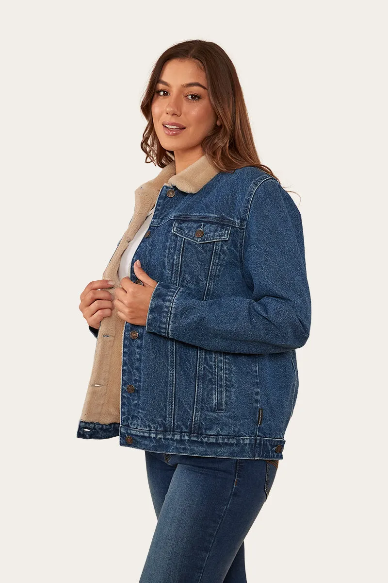 Killawarra Womens Corduroy Jacket - Mid Wash Blue