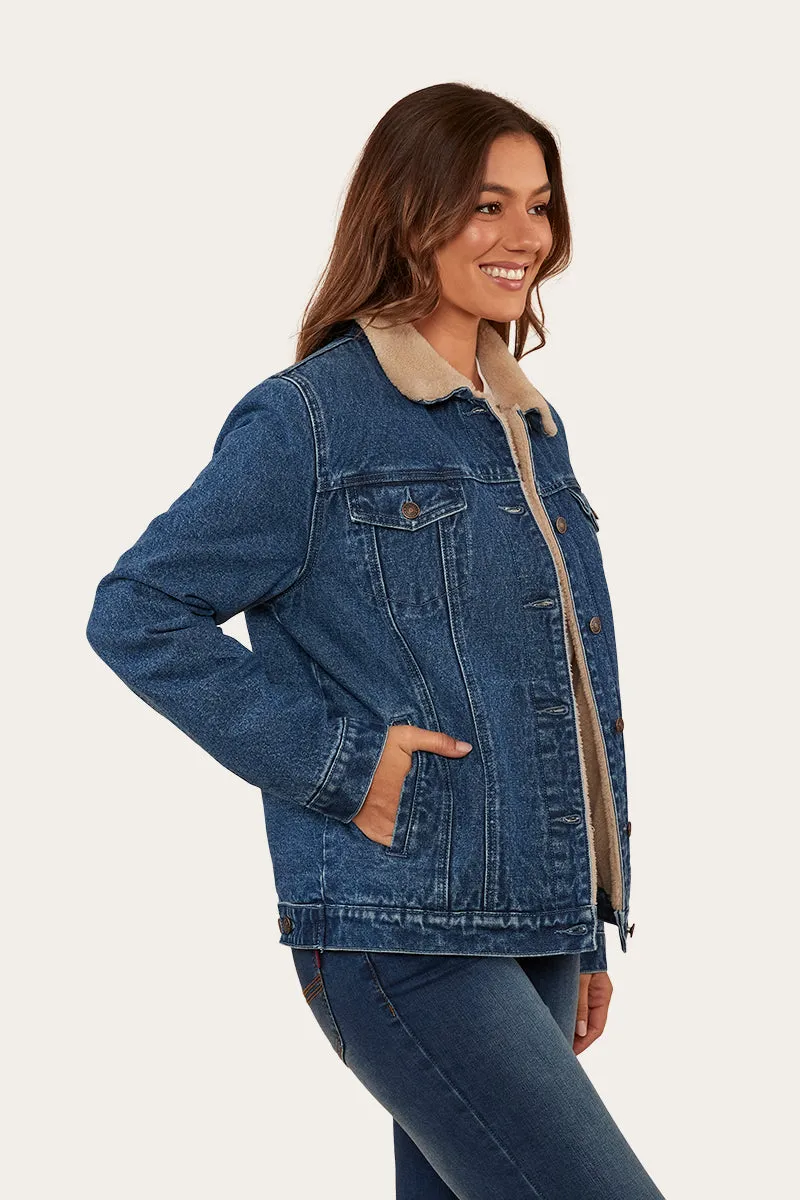 Killawarra Womens Corduroy Jacket - Mid Wash Blue