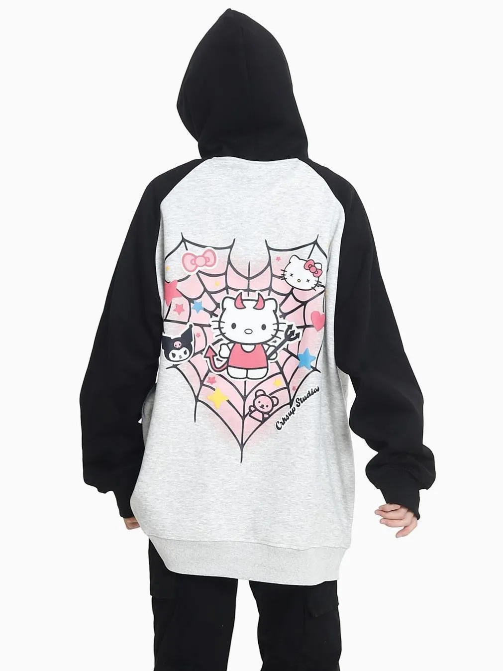 Kitty Spider Web Hoodie