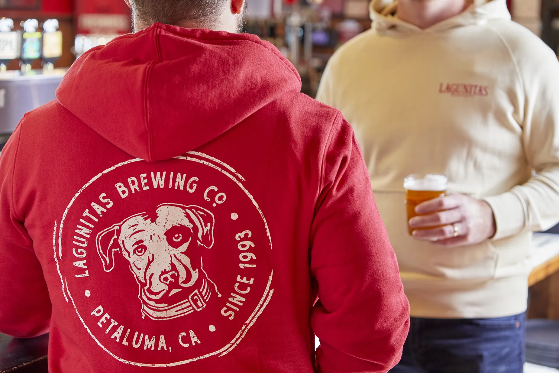 Lagunitas Dog Stamp Zip Up Hoodie