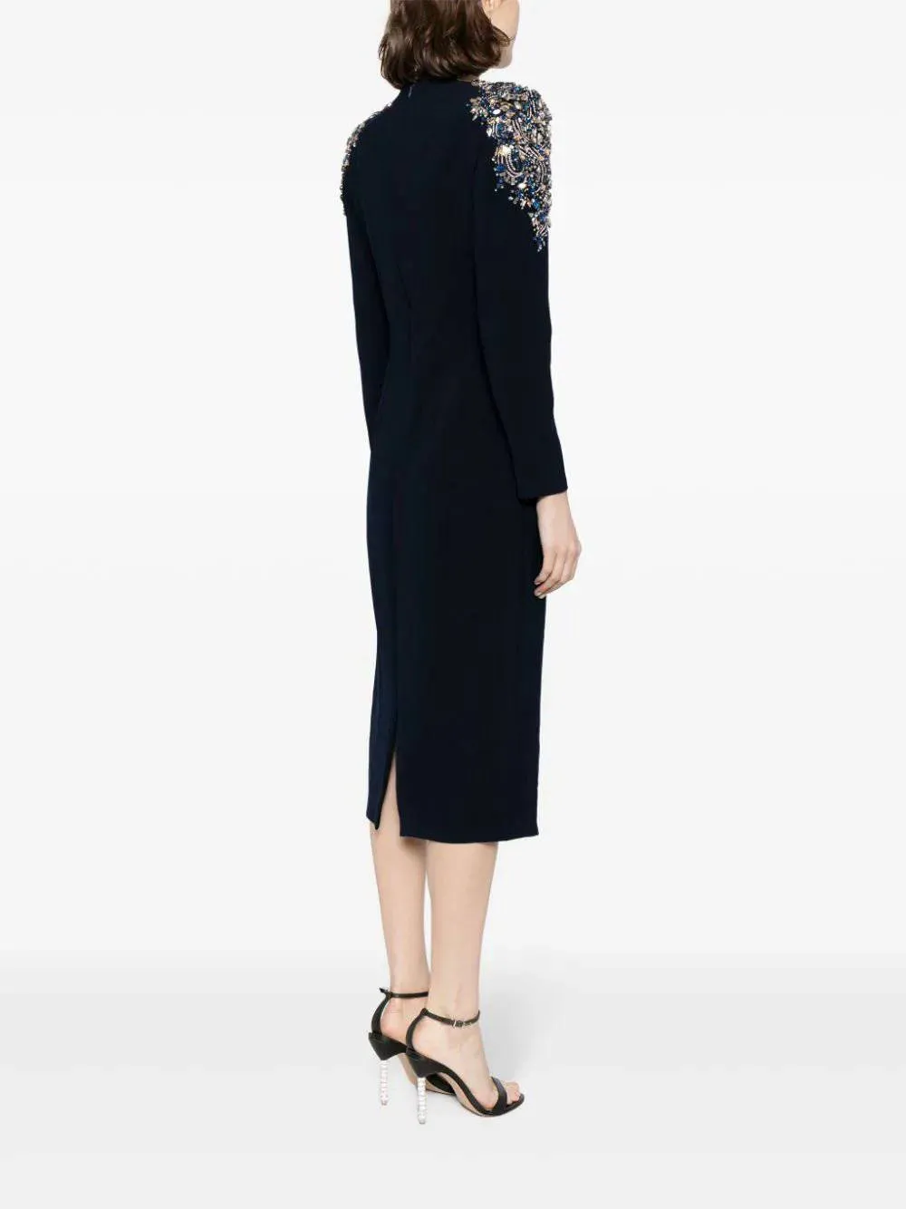 Lesley Drop Crystal-embellished Midi Dress