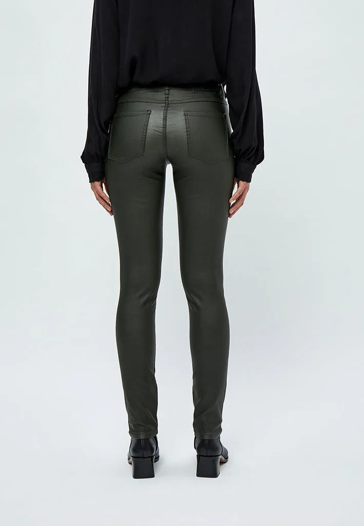 Lola Midwaist Coated - Beluga Green