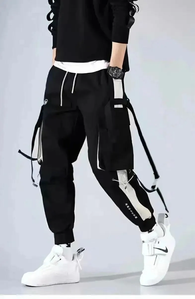 Loose Fit Joggers - Men's Multi-Pocket Cargo Pants