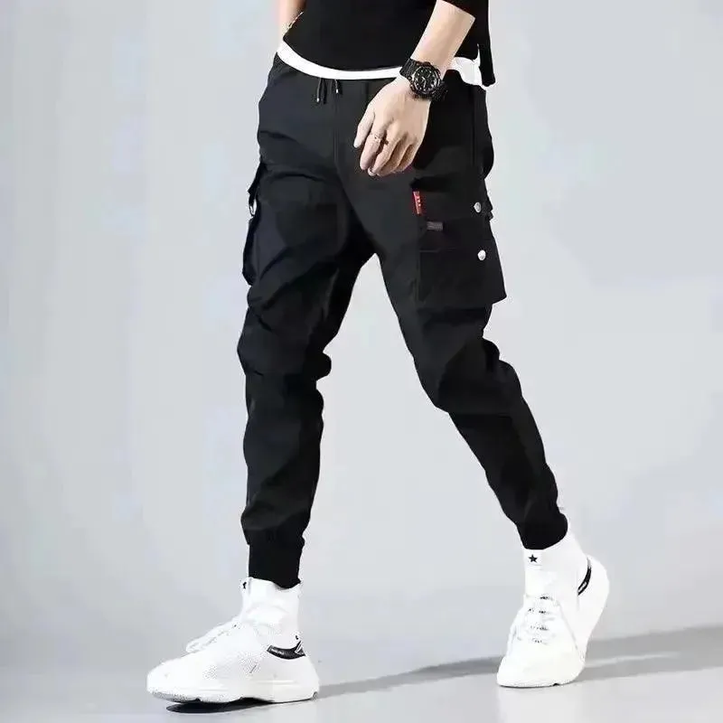 Loose Fit Joggers - Men's Multi-Pocket Cargo Pants