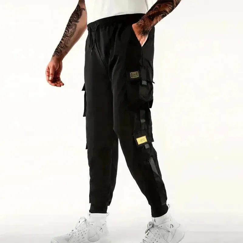 Loose Fit Joggers - Men's Multi-Pocket Cargo Pants