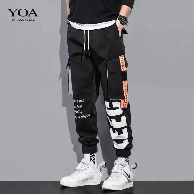 Loose Fit Joggers - Men's Multi-Pocket Cargo Pants