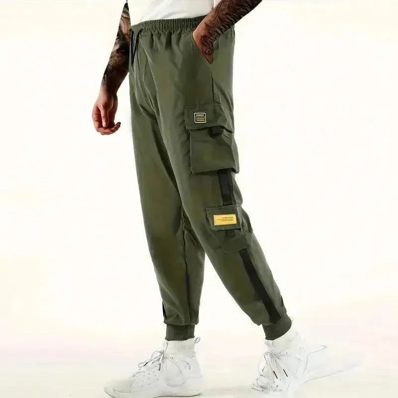 Loose Fit Joggers - Men's Multi-Pocket Cargo Pants