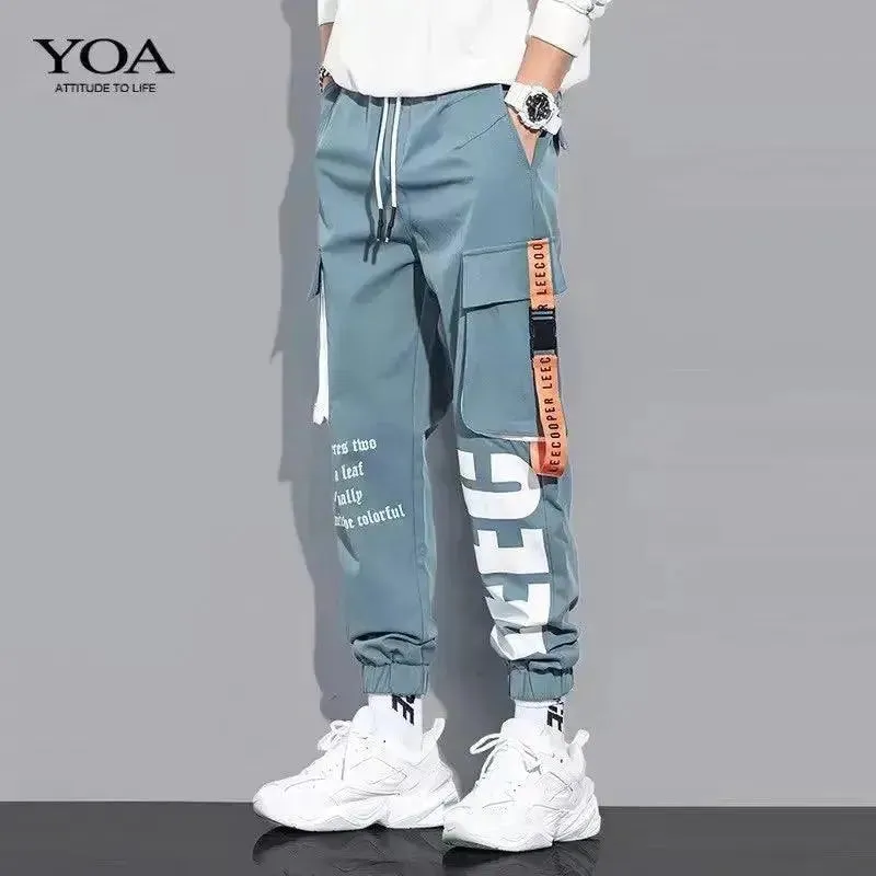 Loose Fit Joggers - Men's Multi-Pocket Cargo Pants