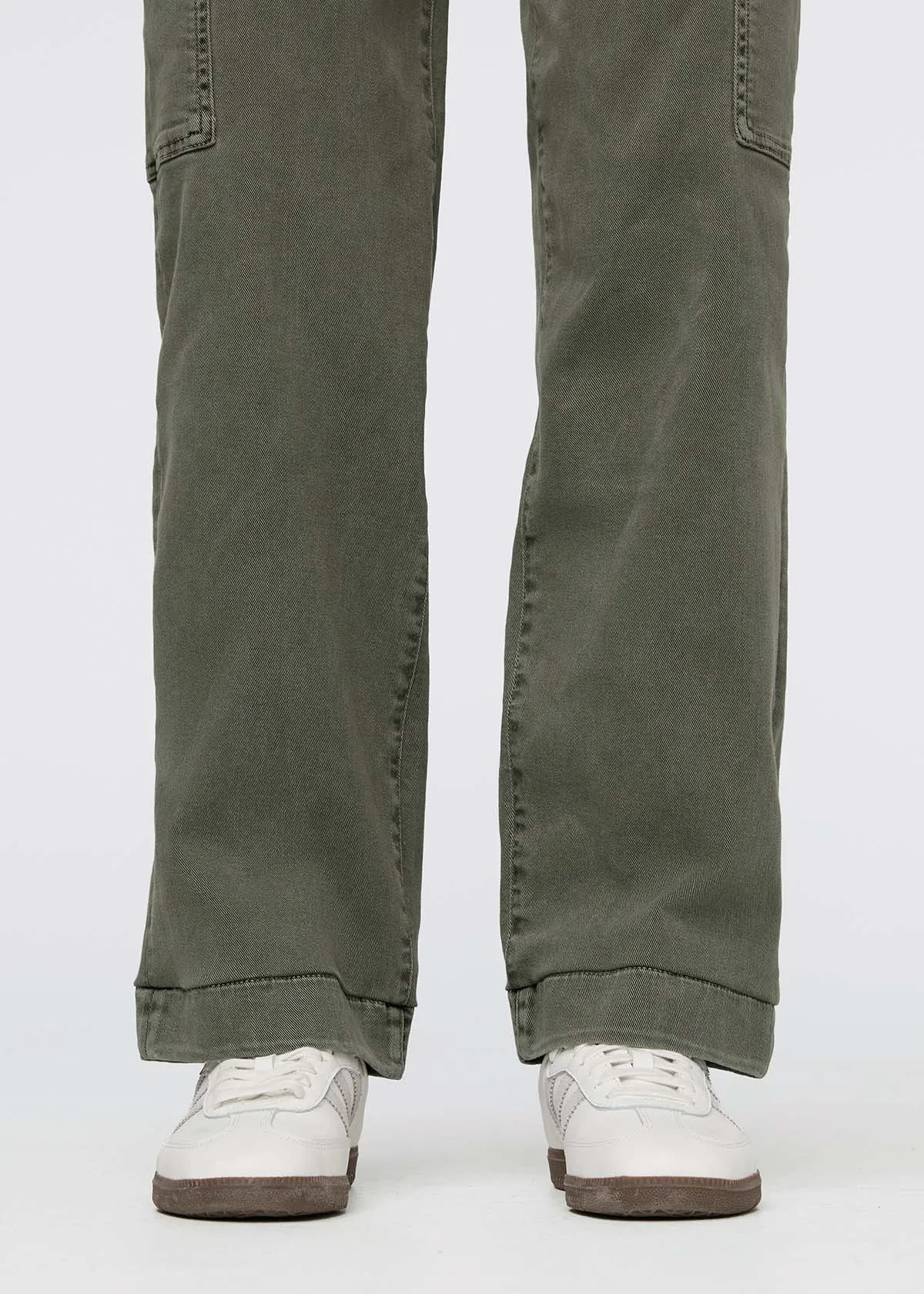 LuxTwill High Rise Cargo Pant - Thyme