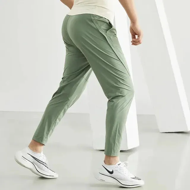 Men Running Elastic Gym Pants