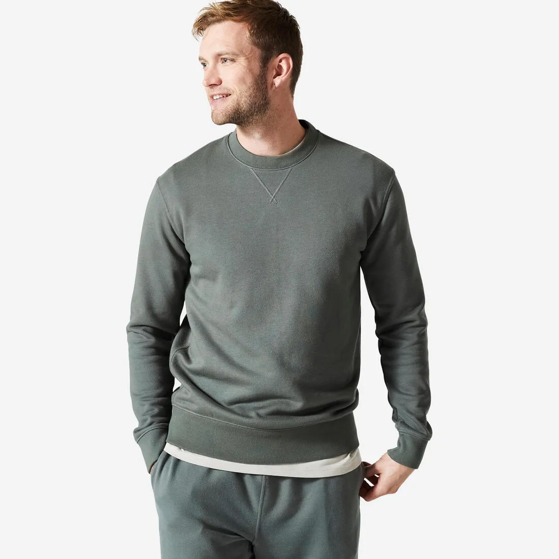 Men's Crew-Neck Fitness Sweatshirt 500 Essentials