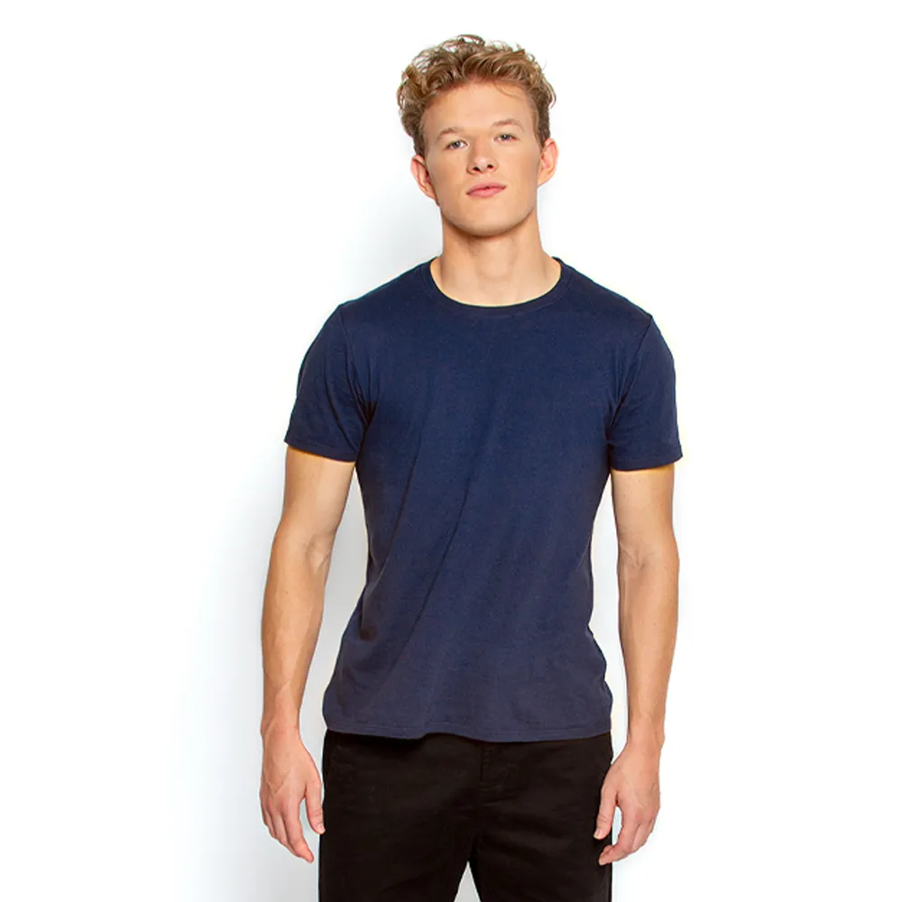 Men's Navy T Shirt Crew Neck | Nimble Basics