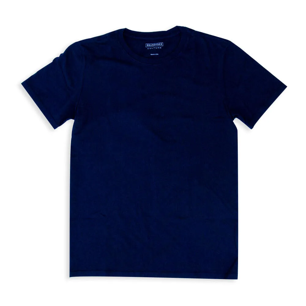 Men's Navy T Shirt Crew Neck | Nimble Basics