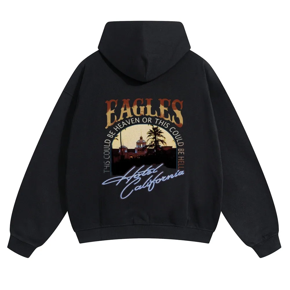 Mens Vintage  Eagles Rock Band Hoodies