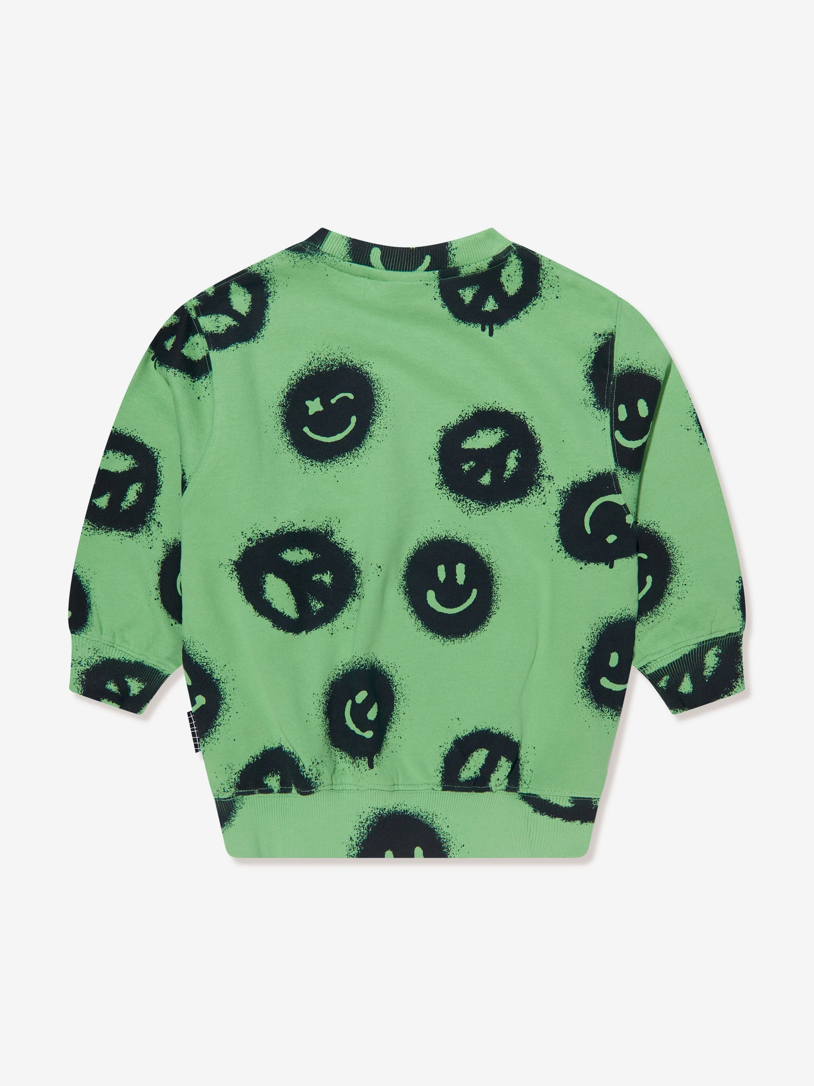 Molo Kids Organic Cotton Monti Sweatshirt In Green