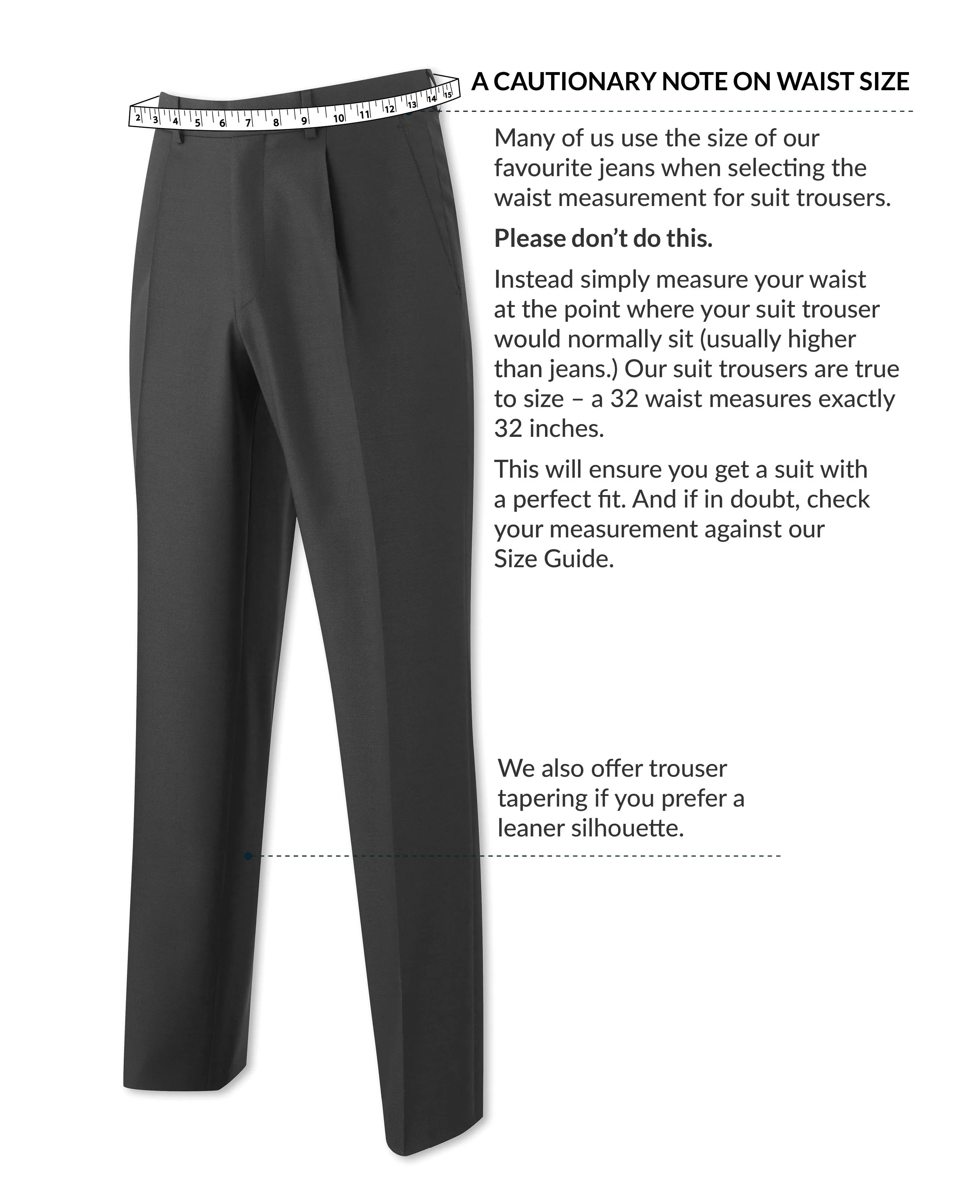 Navy Wool-Blend Suit Trousers