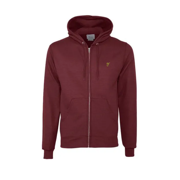 NJ Script HALFTIME x Champion Full-Zip Hoodie (Maroon Oilve)