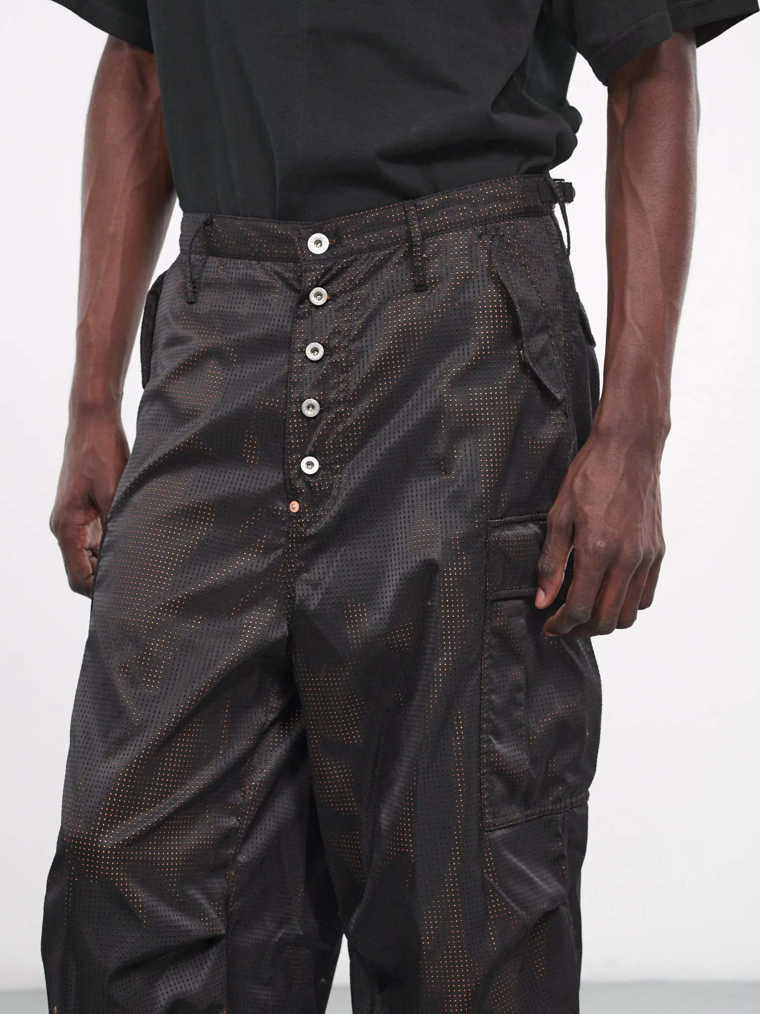 Nylon Cargo Pants (23AWPT12-BLACK)