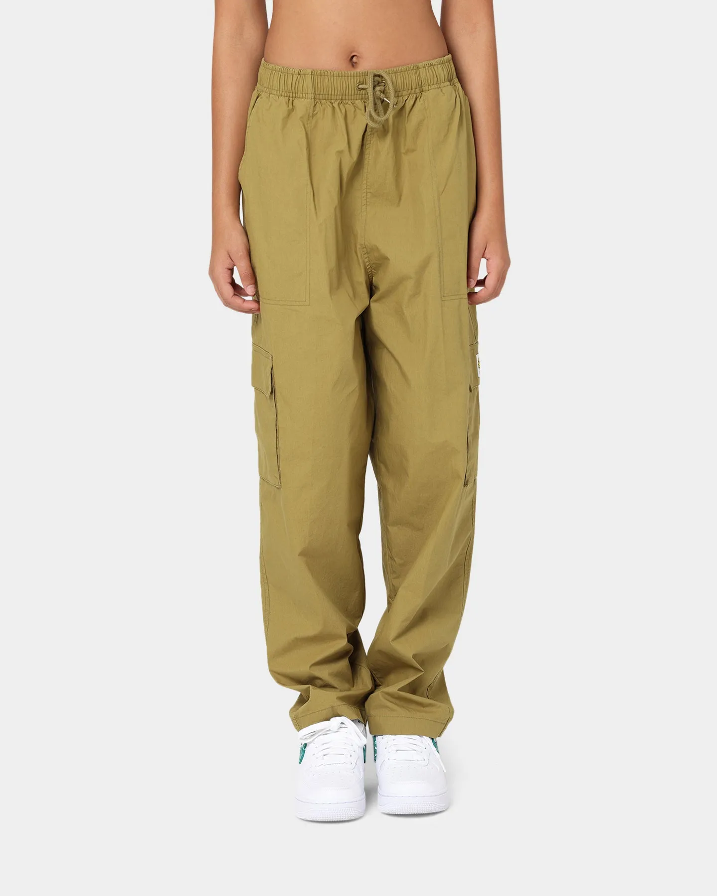 OBEY Women's Sunny Poplin Cargo Pants Olive Oil