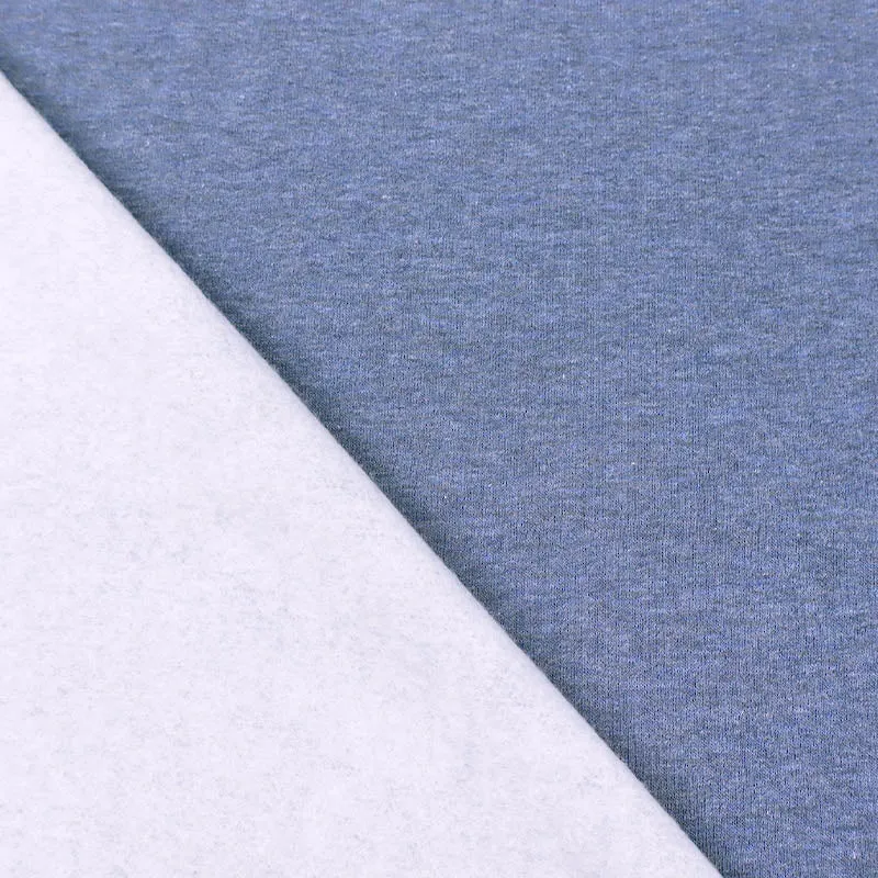 Organic Heavy Sweatshirting - Soft Melange Blue