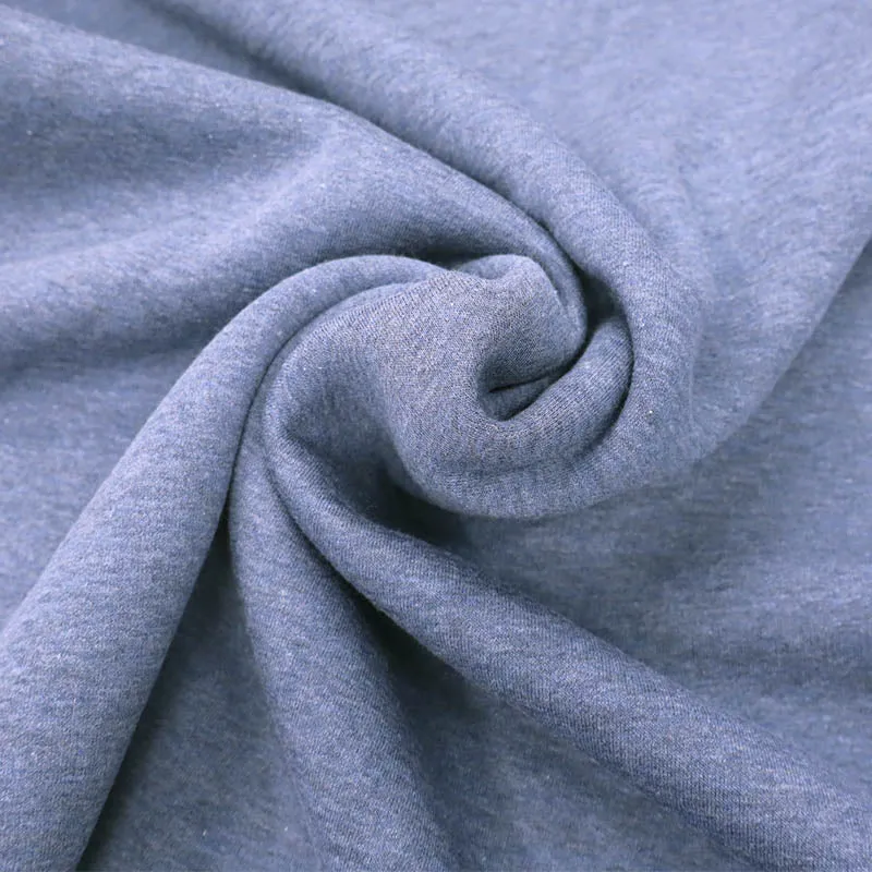 Organic Heavy Sweatshirting - Soft Melange Blue