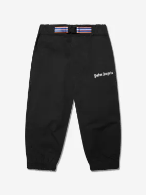 Palm Angels Boys Logo Belt Insert Trousers in Black