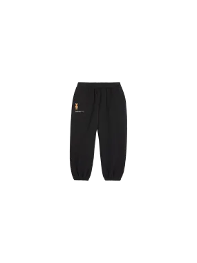 Pangaia x Haroshi BE@RBRICK™ Kids Track Pants—black