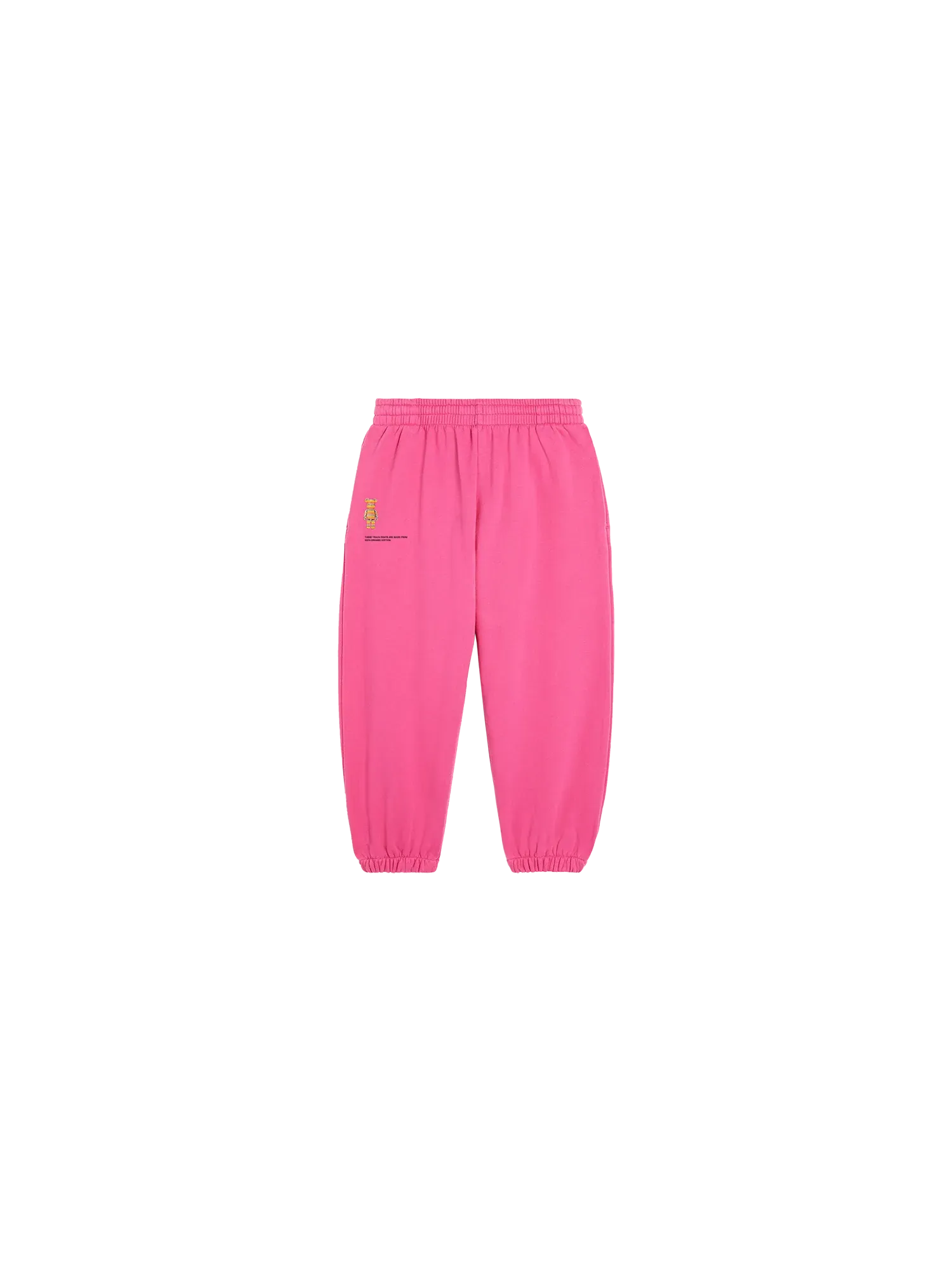 Pangaia x Haroshi BE@RBRICK™ Kids Track Pants—flamingo pink