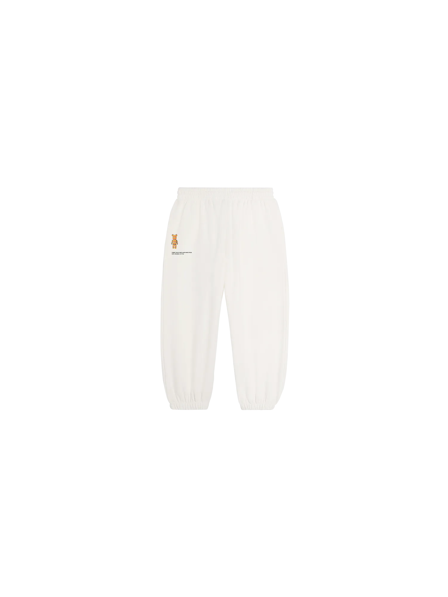 Pangaia x Haroshi BE@RBRICK™ Kids Track Pants—off-white