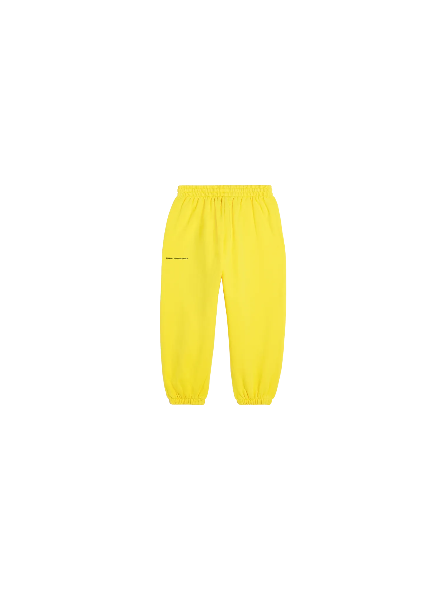 Pangaia x Haroshi BE@RBRICK™ Kids Track Pants—saffron yellow