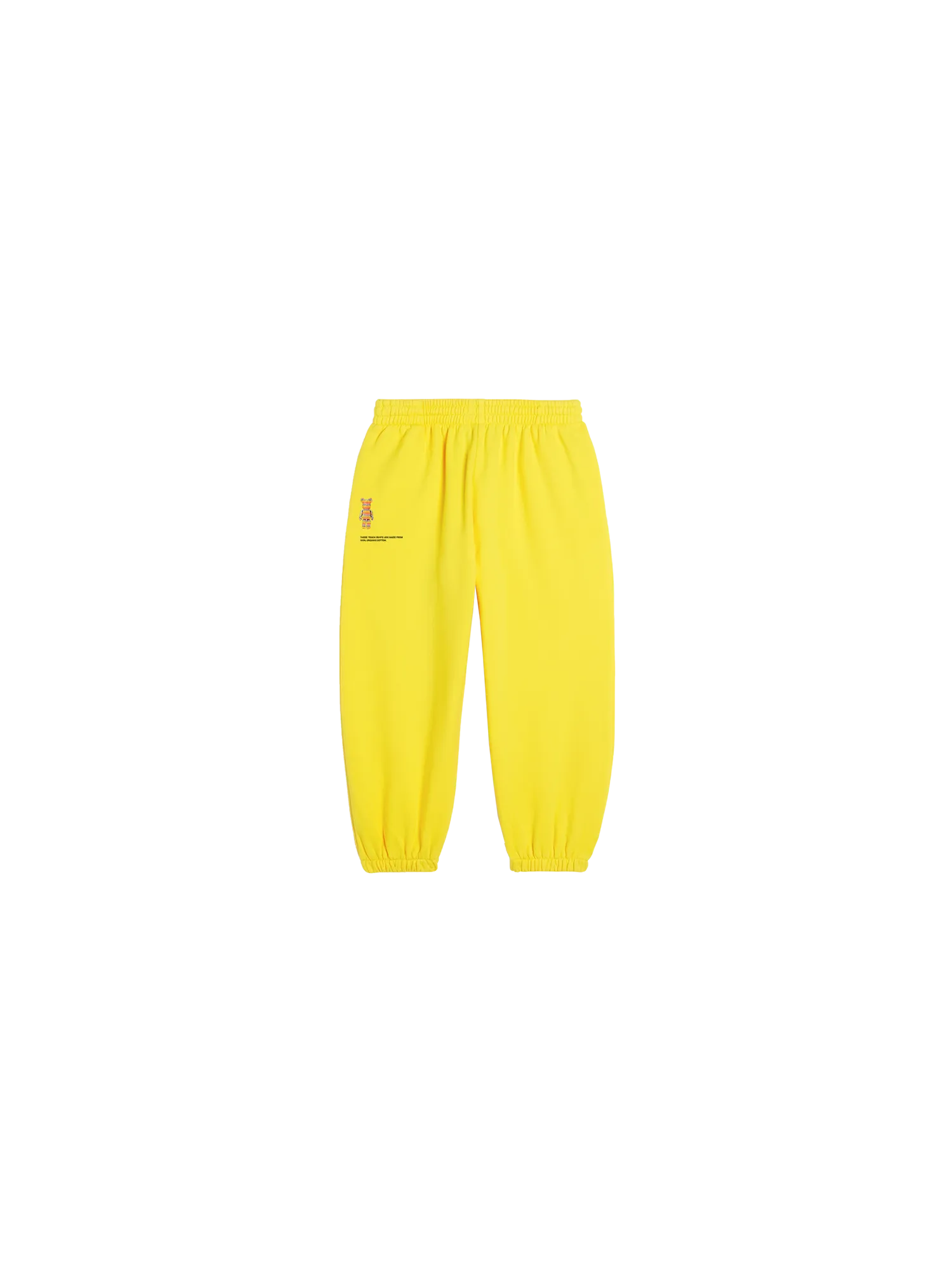 Pangaia x Haroshi BE@RBRICK™ Kids Track Pants—saffron yellow