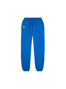 Pangaia x Haroshi BE@RBRICK™ Recycled Cotton Track Pants—cobalt blue