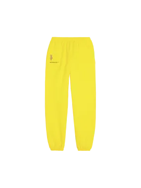 Pangaia x Haroshi BE@RBRICK™ Recycled Cotton Track Pants—saffron yellow