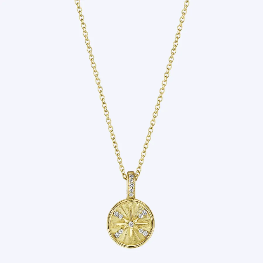 Petite Penny Starburst Medallion Necklace